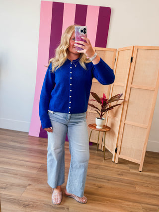 Sylvie Cardigan-Royal Blue