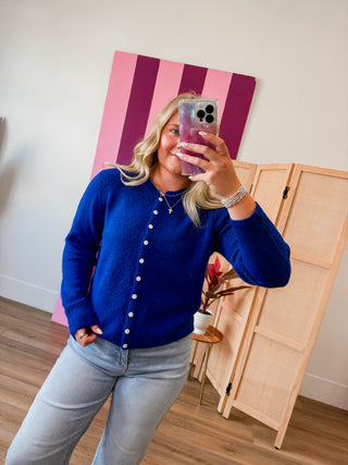 Sylvie Cardigan-Royal Blue
