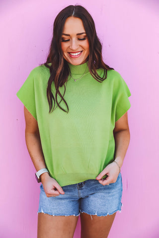 Karley Knit Top-Avocado