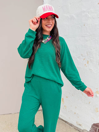 Olivia Lounge Set-Hunter Green