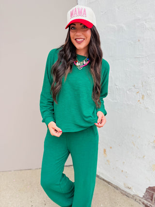 Olivia Lounge Set-Hunter Green