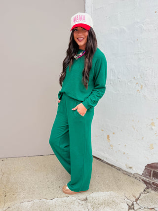 Olivia Lounge Set-Hunter Green