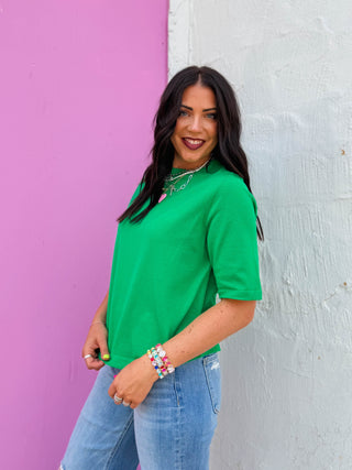 Everyday Favorite Knit Top-Green