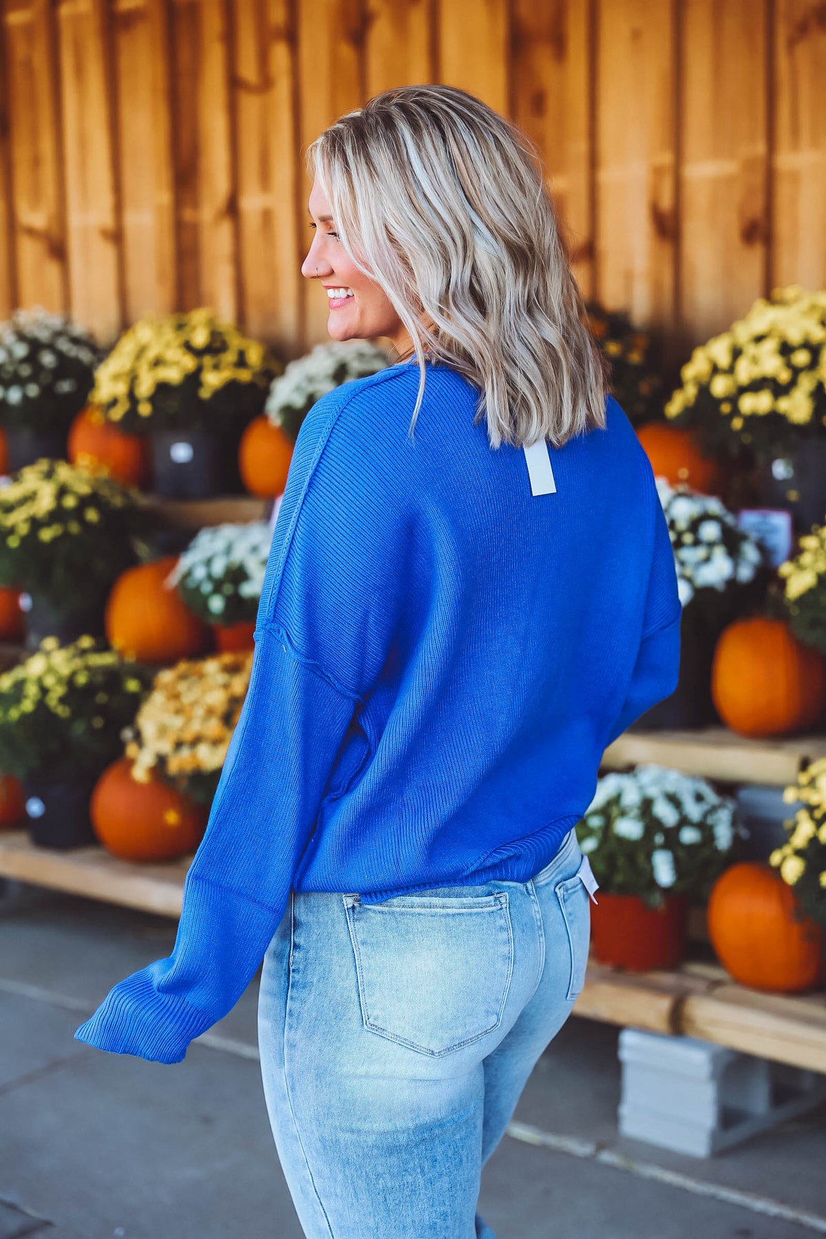 Riley Sweater-Royal Blue