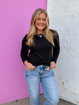 Perfect Layer Long Sleeve-Black
