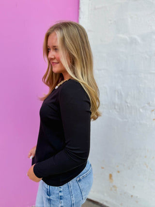 Perfect Layer Long Sleeve-Black