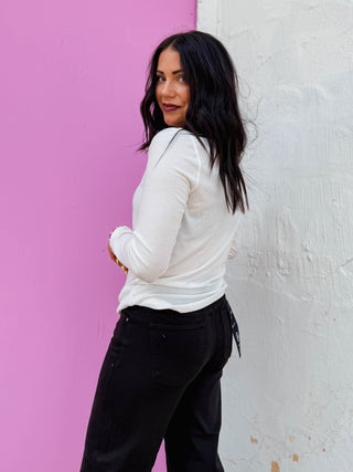 Perfect Layer Long Sleeve-Ivory