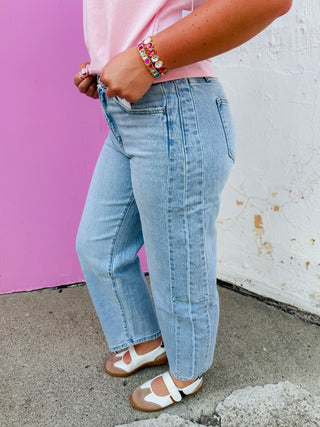 Westlyn High Rise Barrel Jeans