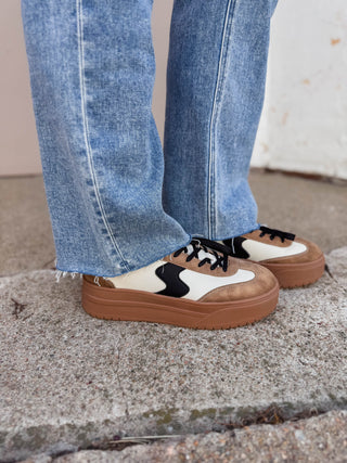 Corky's Pop Off Platform Sneaker-Tan