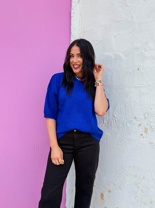 Jill Sweater-Royal Blue