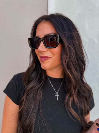 Tell Me More Sunglasses-Coffee Tort Frame/Brown Lens-Quay