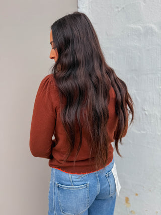 Nadia Cardigan-Brown/Orange