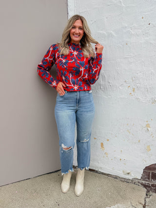 Ella High Rise Wide Straight Leg Denim-Hidden