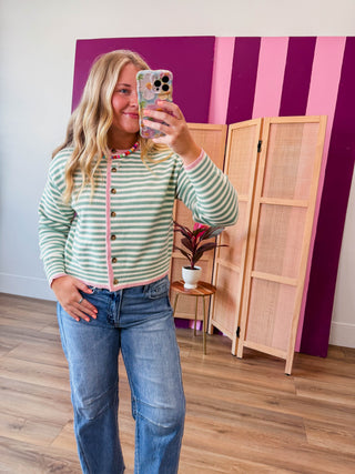 Rylee Striped Cardigan