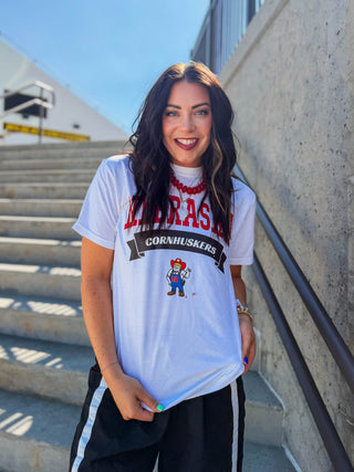 Nebraska Cornhuskers Banner Herbie Tee