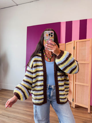 Nora Striped Cardigan