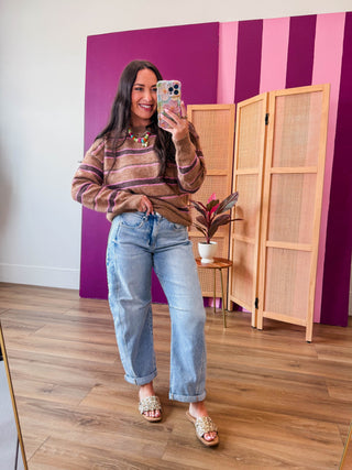 Gabrielle Striped Sweater