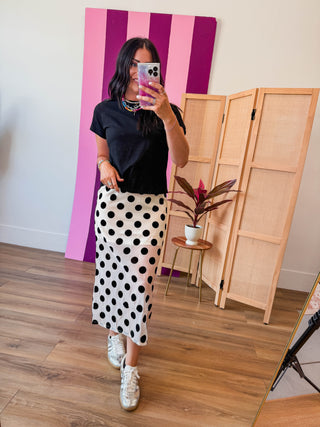 Darling Dots Midi Skirt