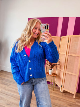 Francesca Cable Knit Cardigan