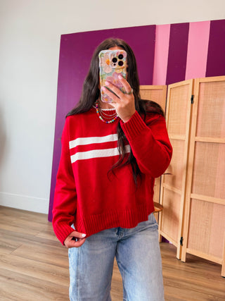 Benji Sweater-Red