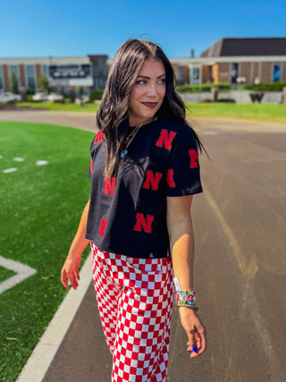 Nebraska Logo Cropped Tee