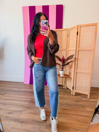 Harlow Cardigan-Espresso