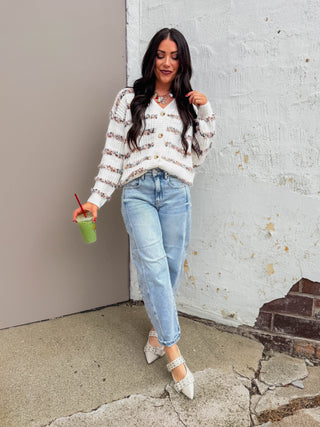 Opal Striped Cardigan