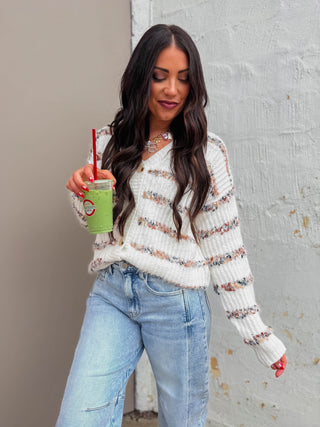 Opal Striped Cardigan