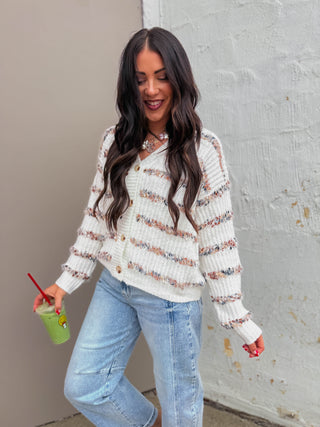 Opal Striped Cardigan