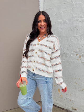 Opal Striped Cardigan