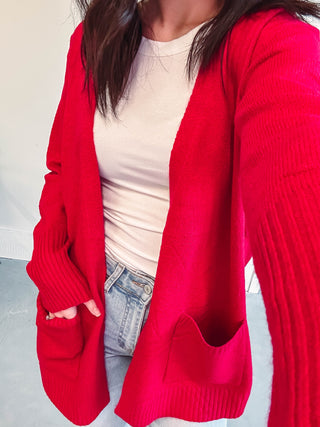 Kristen Cardigan-Red