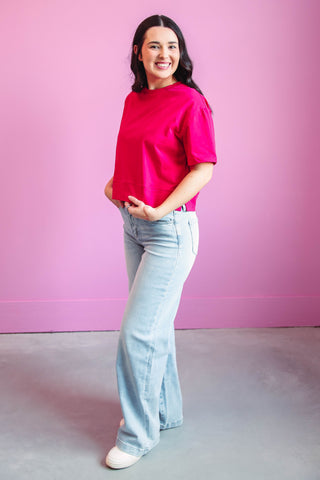 Jovie Tee-Fuchsia