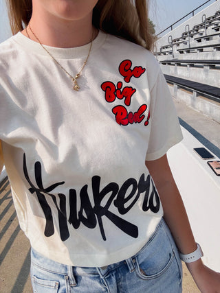 Huskers Go Big Red! Boxy Tee
