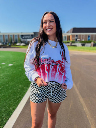 Nebraska Conway Cropped Pullover