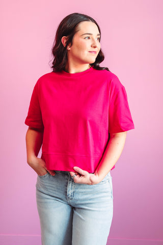 Jovie Tee-Fuchsia