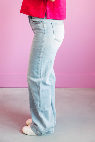 Olivia High Rise Wide Leg Denim