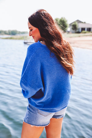 Piper Cardigan-Blue