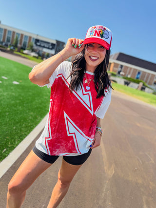Nebraska Lawson Logo Oversized Tee