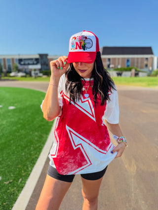 Nebraska Lawson Logo Oversized Tee