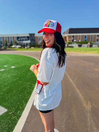 Nebraska Lawson Logo Oversized Tee