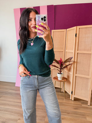 Perfect Layer Long Sleeve-Hunter Green