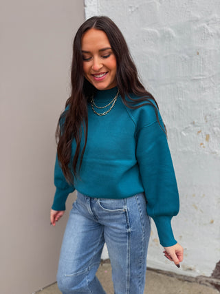 Karina Sweater-Teal