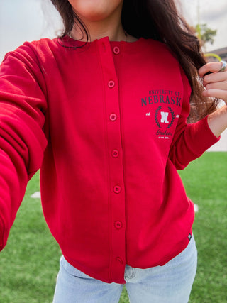 Nebraska Collegiate Cardigan