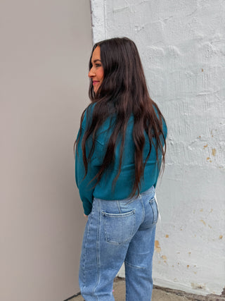 Karina Sweater-Teal