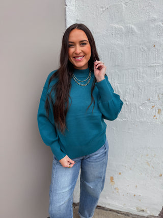 Karina Sweater-Teal