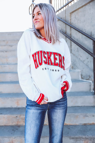 Nebraska Allen V-Neck Sweatshirt