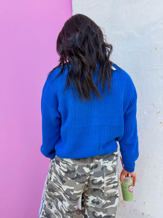 Delaney Cardigan-Cobalt