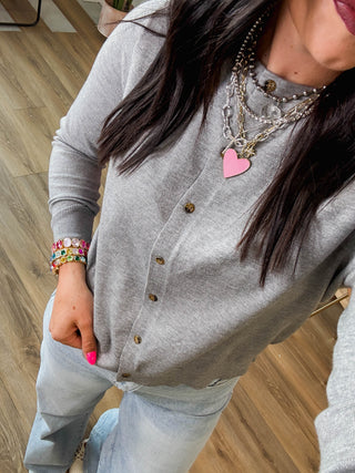 Jana Cardigan-H. Grey