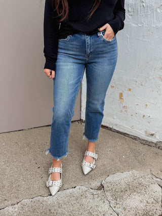 Winnie High Rise Straight Leg Denim