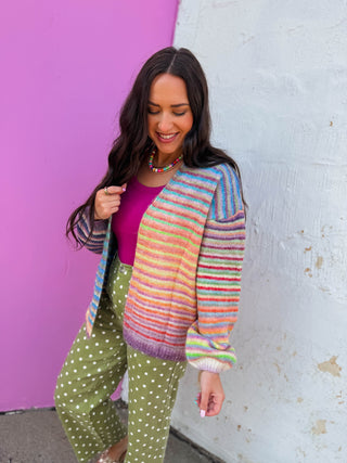 Rainbow Pop Cardigan